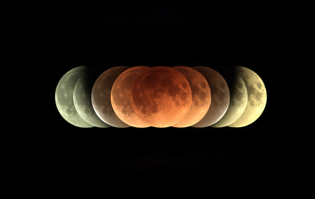 Time,Series,Of,Total,Lunar,Eclipse,On,31,January,2018
